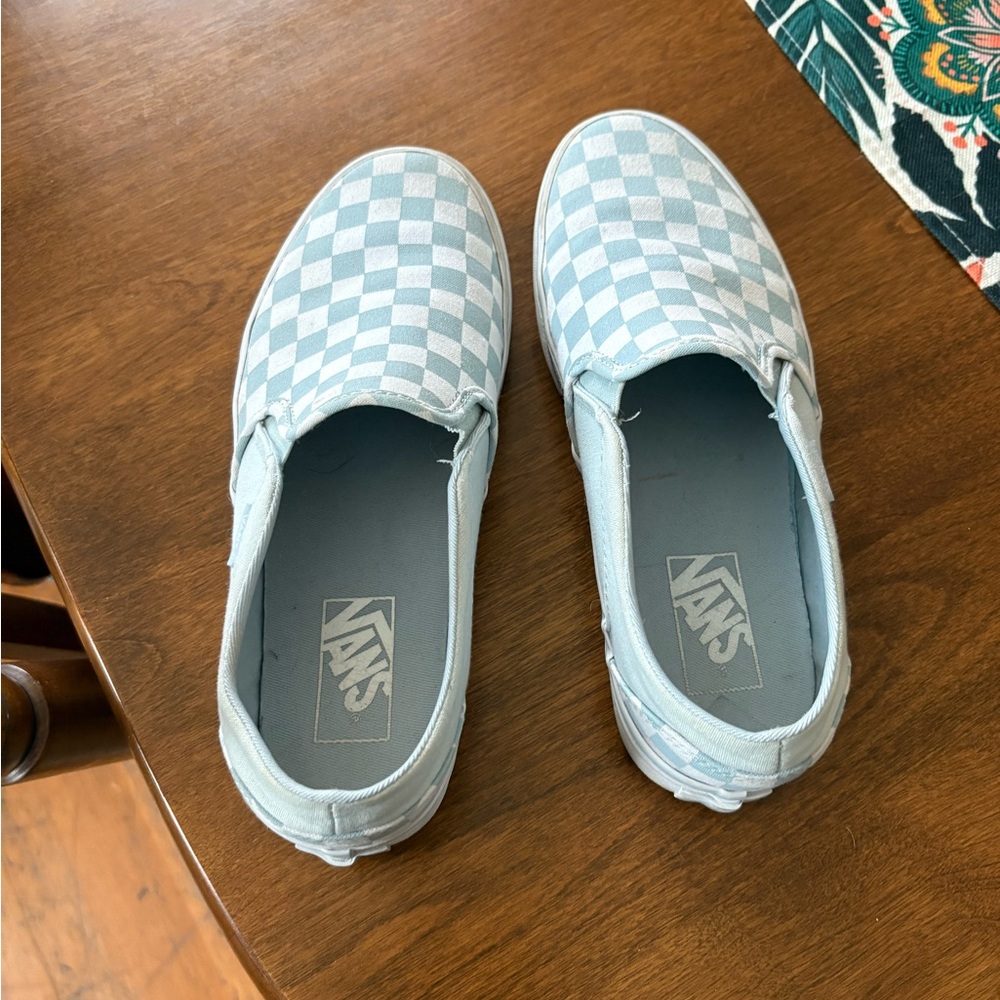 Slip on checkers vans